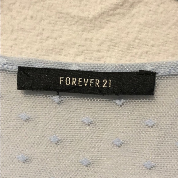 Bundle 4 for $20 Light Blue Sheer Longsleeve - Picture 2 of 2